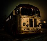 1950s Greyhound Bus - Brock Enterprises, High Level, Alberta 1