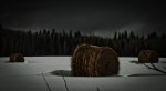 Round Bales and Clouds Stacking - near Grimshaw, Alberta 4