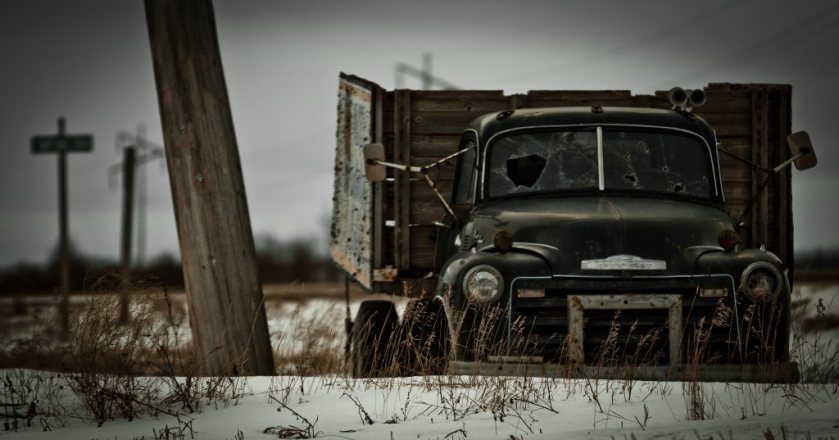 Fifties Grain Truck - South Side toward Nampa, Peace River, Alberta