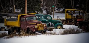 Alaska Highway Dump Truck - Sangudo, Alberta