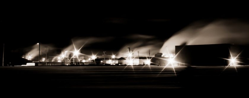 Cold Winter Night - High Level, Alberta