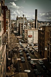 Closing in on Rush Hour - Seattle, Washington