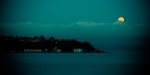 Moonrise over Elliot Bay 2 - Seattle, Washington