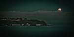 Moonrise over Elliot Bay 3 - Seattle, Washington