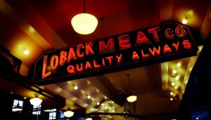 Loback Meat Company signage, Pike Place Market - Seattle, Washington