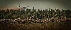 Air Tanker Water Bombing 3 - Wilson Prairie Fire, La Crete, Alberta