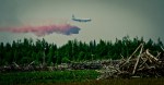 Air Tanker Water Bombing 17 - Wilson Prairie Fire, La Crete, Alberta