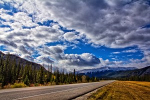 Mountains & Road Between Grande Cache and Hinton, Alberta