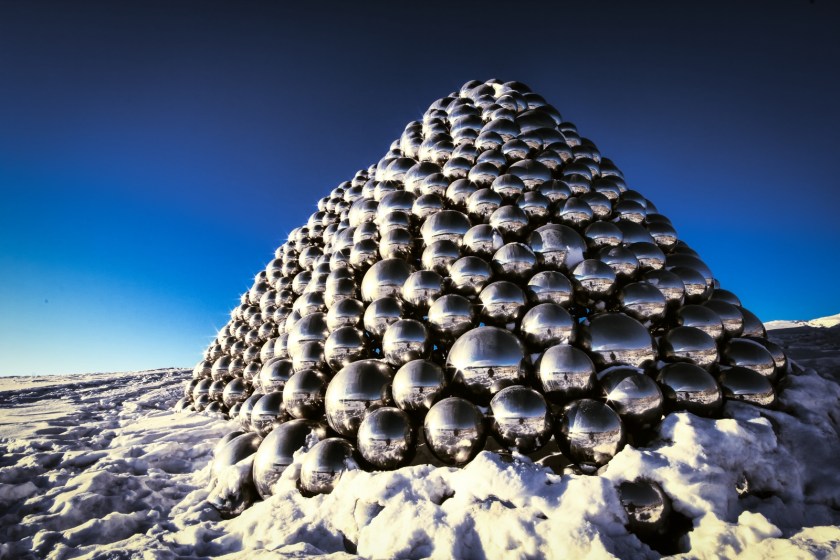 Metallic Spheres Sculpture - Edmonton, Alberta 1