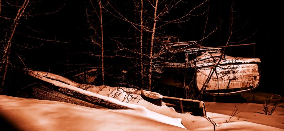 Boats in Woods - Hay River 1