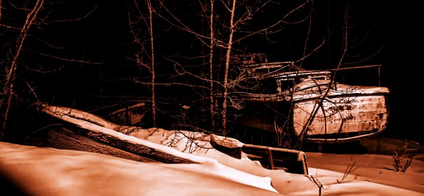 Boats in Woods - Hay River 1