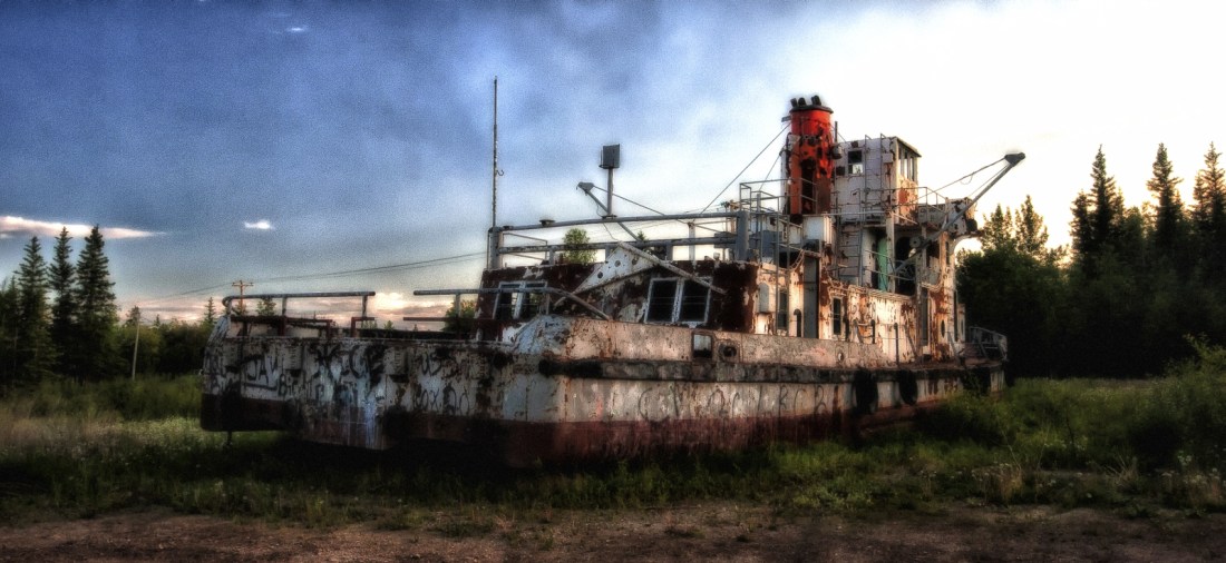 Derelict Vessel - Hay River, NWT - 1