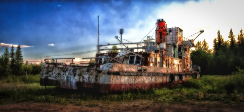 Derelict Vessel - Hay River, NWT - 2