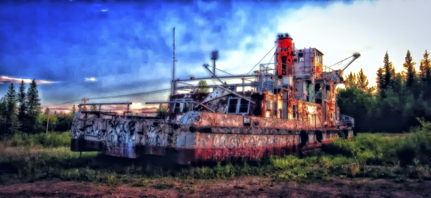 Derelict Vessel - Hay River, NWT - 3
