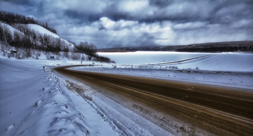 Ice Bridge, Tompkins Landing, Alberta 1