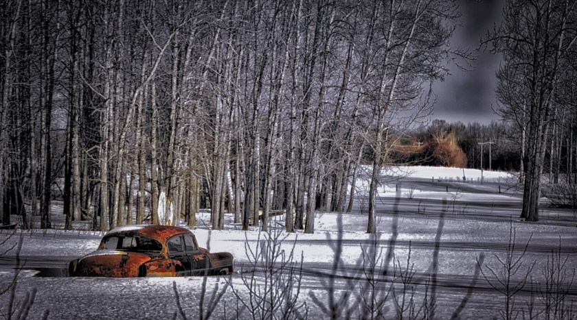 Sedan Along Path - Valleyview, Alberta 2