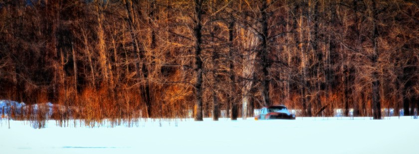 Sedan Among Trees - Valleyview, Alberta 2