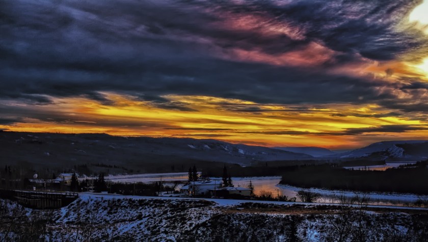 Sunset - Dusk - Peace River, Alberta