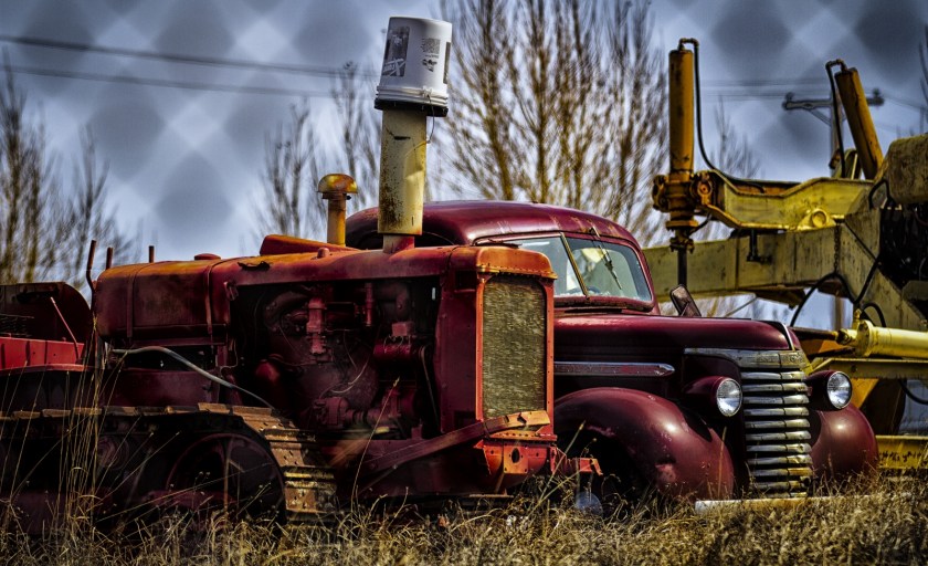 Bull Dozer and GMC Cab and Chassis