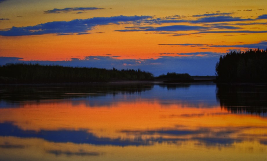 Peace River Sunset - Fort Vermilion, Alberta 1