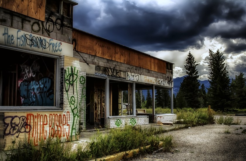 Derelict Service Station - Southern Alberta 12