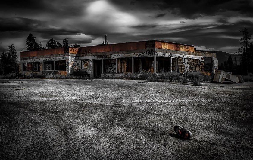 Derelict Service Station - Southern Alberta 4