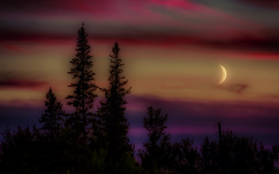 Buttertown Moon, Fort Vermilion, Alberta