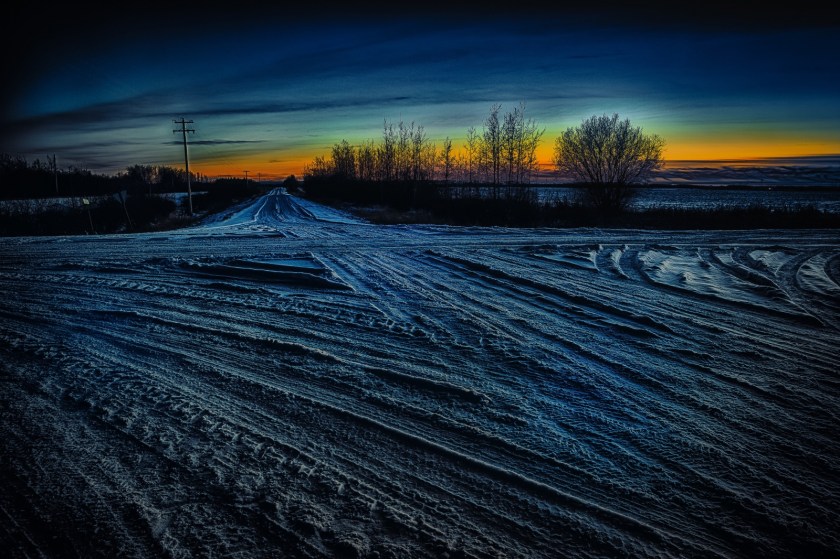 Winter Crossroads - Rycroft, Alberta
