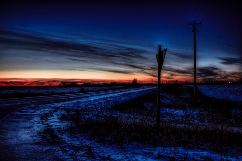 Yield Sign - Rycroft, Alberta