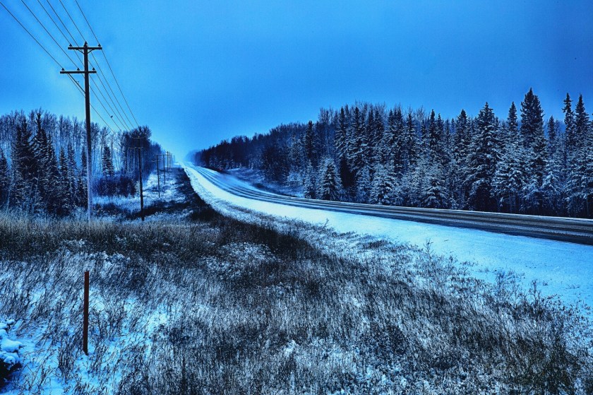 Winter Road - Blumenort, Alberta 1
