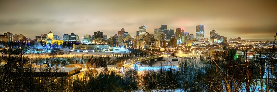 Downtown Edmonton from Saskatchewan Drive - Edmonton, Alberta 1