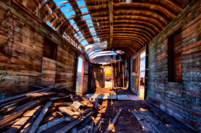 Burned Out Box Car - Ogden, Utah 1