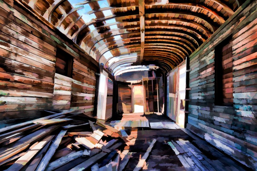 Burned Out Box Car - Ogden, Utah 2