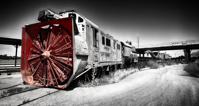 Train Snow Plow - Ogden, Utah