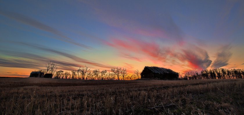 La Glace Homestead  - Sunset, La Glace, Alberta - Canada 1
