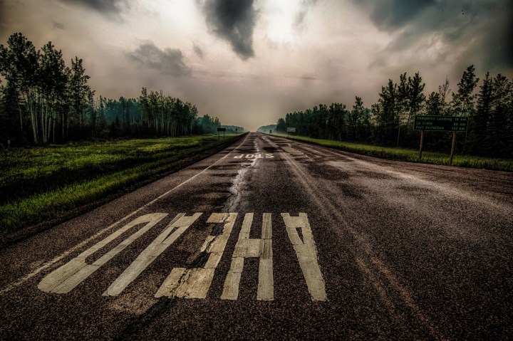 Stop Ahead Turnoff - NW Alberta