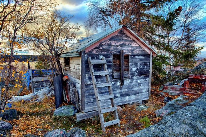 Shack near Pilot's Memorial - Yellowknife, NT - Canada