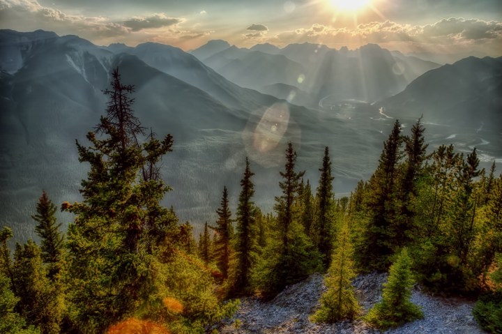 Sulfur Mountain looking West - Banff, Alberta - Canada