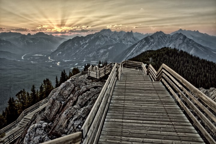 Sulfur Mountain Walkway - Banff, Alberta - Canada