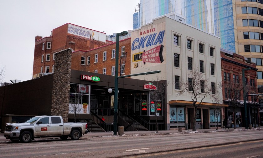 CKUA Signage - Jasper Avenue, Edmonton, Ab - Canada 2