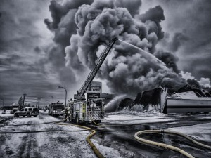 Hotel Fire - High Level, Ab Canada