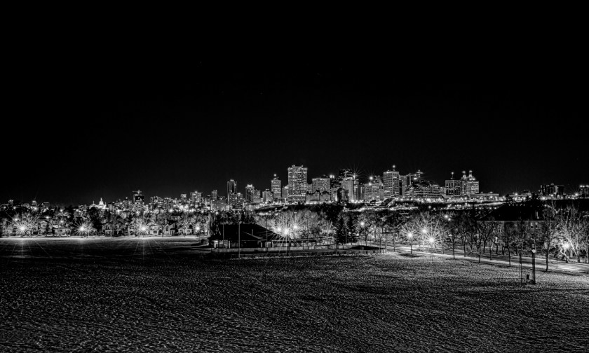 Edmonton Skyline from Connor's Hill - Edmonton, Ab Canada 1
