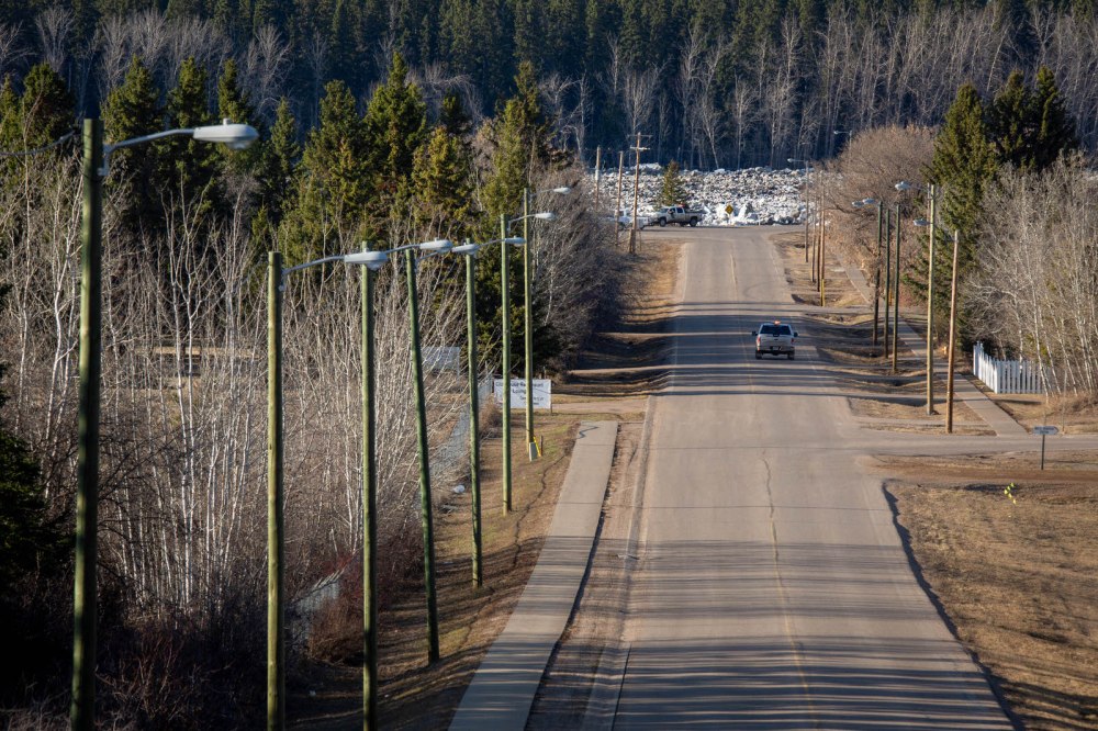 Peace River Break-up at Fort Vermilion, Alberta