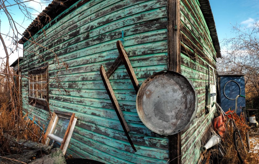 Two Shot Pano – Ragged Ass Road, Yellowknife, NT – 1